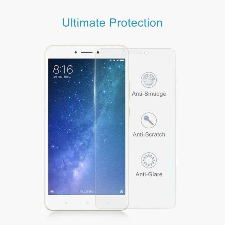 100 PCS for Xiaomi Mi Max 2 0.3mm 9H Surface Hardness 2.5D Explosion-proof Non-full Screen Tempered Glass Screen Film