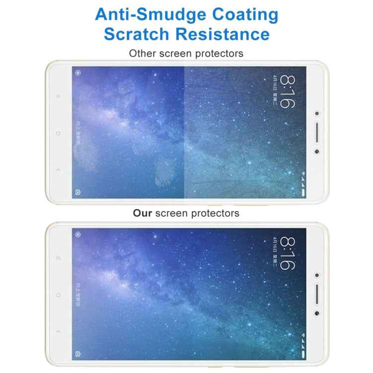100 PCS for Xiaomi Mi Max 2 0.3mm 9H Surface Hardness 2.5D Explosion-proof Non-full Screen Tempered Glass Screen Film