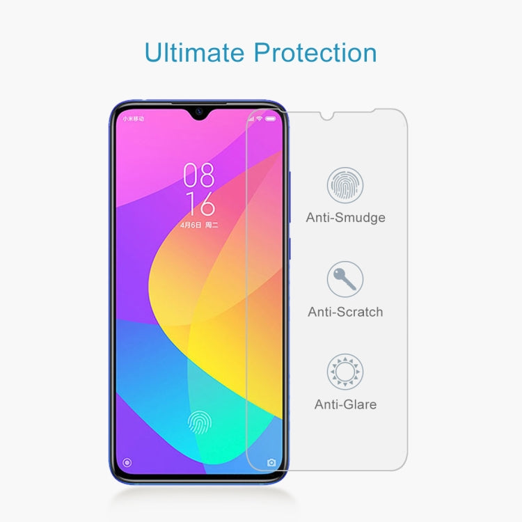 50 PCS 0.26mm 9H 2.5D Tempered Glass Film for Xiaomi Mi CC9, For Xiaomi Mi CC9 (50 PCS)