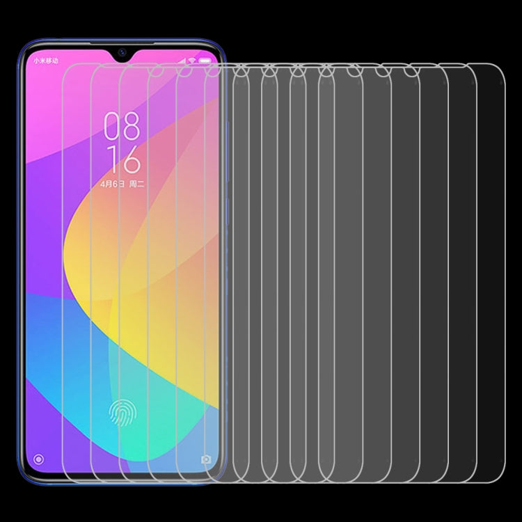 50 PCS 0.26mm 9H 2.5D Tempered Glass Film for Xiaomi Mi CC9, For Xiaomi Mi CC9 (50 PCS)