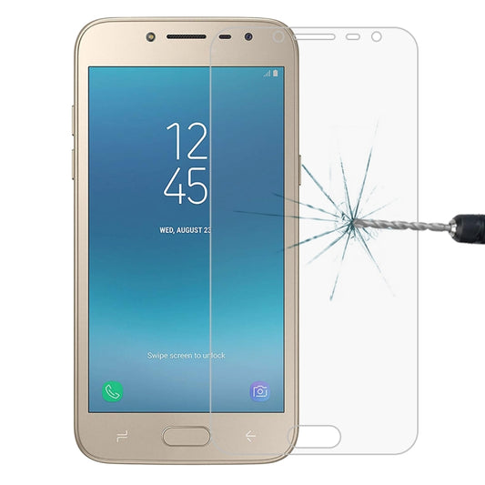 Película de vidrio templado 9H 2.5D de 0,26 mm para Galaxy J2 Pro (2018)