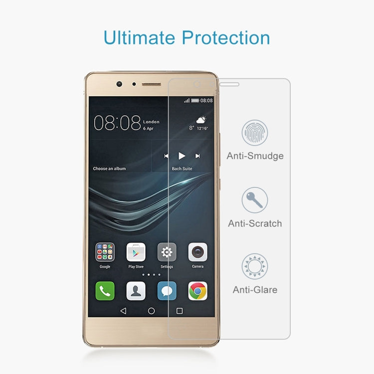 50 PCS 0.26mm 9H 2.5D Tempered Glass Film for Huawei P9 lite, No Retail Package
