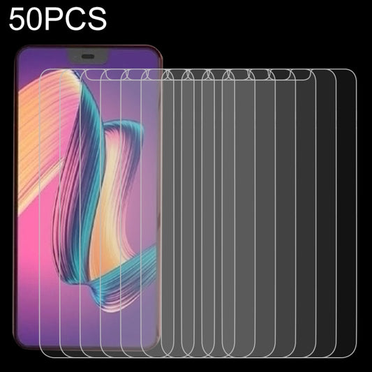 50 películas de vidrio templado 9H 2.5D de 0,26 mm para Huawei Honor 9X/9X Pro (sin embalaje original)