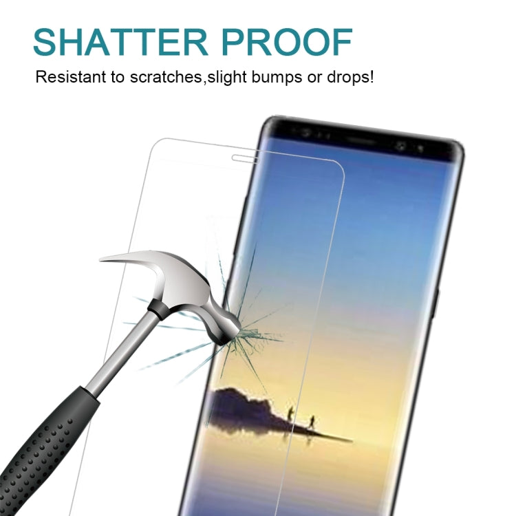25 PCS For Galaxy Note 8 0.3mm 9H Surface Hardness 3D Curved Silk-screen Full Screen Tempered Glass Screen Protector, For Galaxy Note 8 (25 PCS), For Galaxy Note 8, Silk-screen