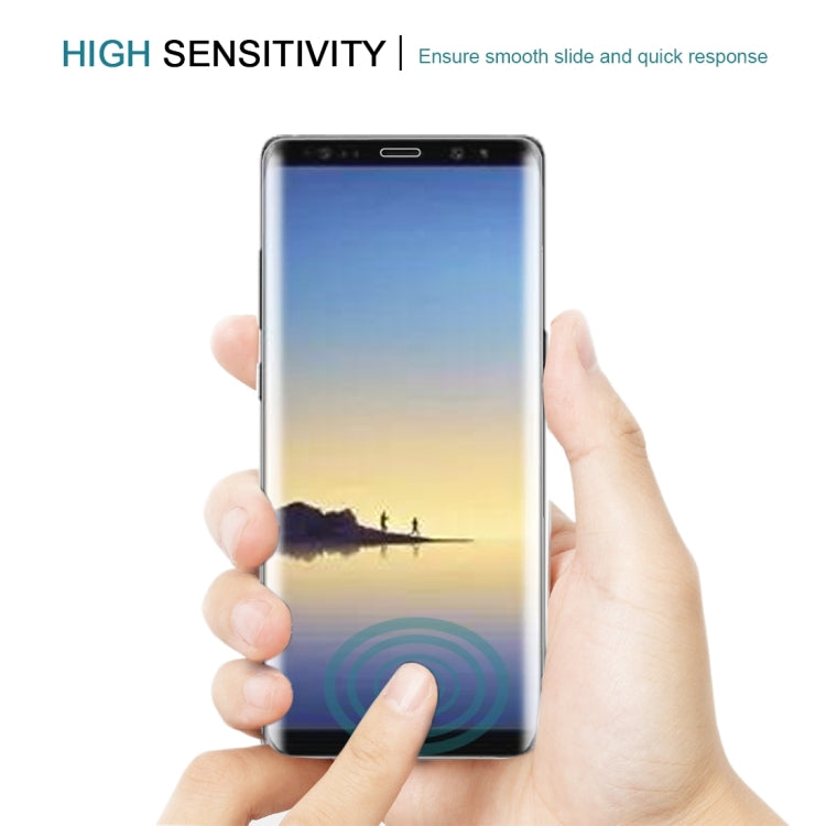 25 PCS For Galaxy Note 8 0.3mm 9H Surface Hardness 3D Curved Silk-screen Full Screen Tempered Glass Screen Protector, For Galaxy Note 8 (25 PCS), For Galaxy Note 8, Silk-screen