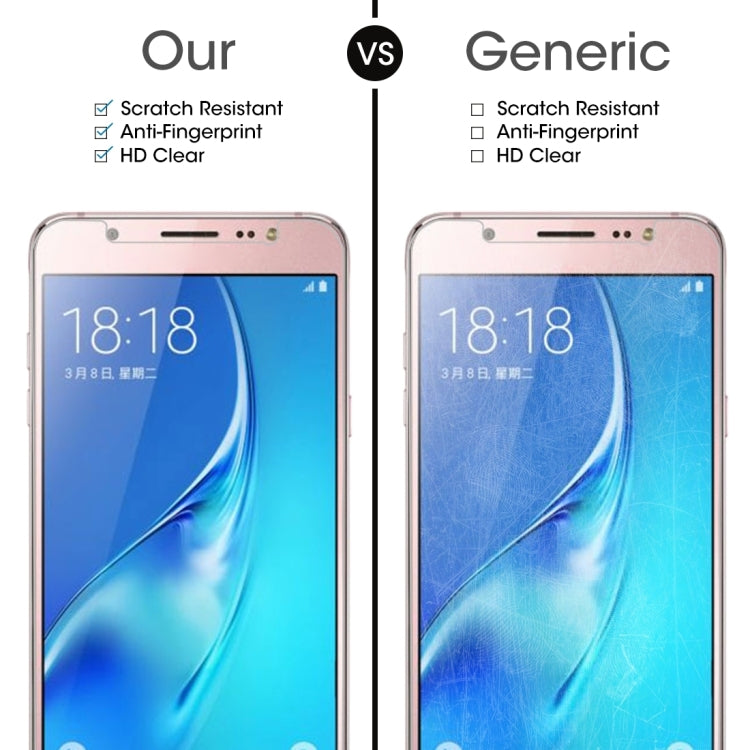 50 PCS for Galaxy J5 (2017) / J530 (US Version) 0.3mm 9H Surface Hardness 2.5D Explosion-proof Tempered Glass Non-full Screen Film, No Retail Package