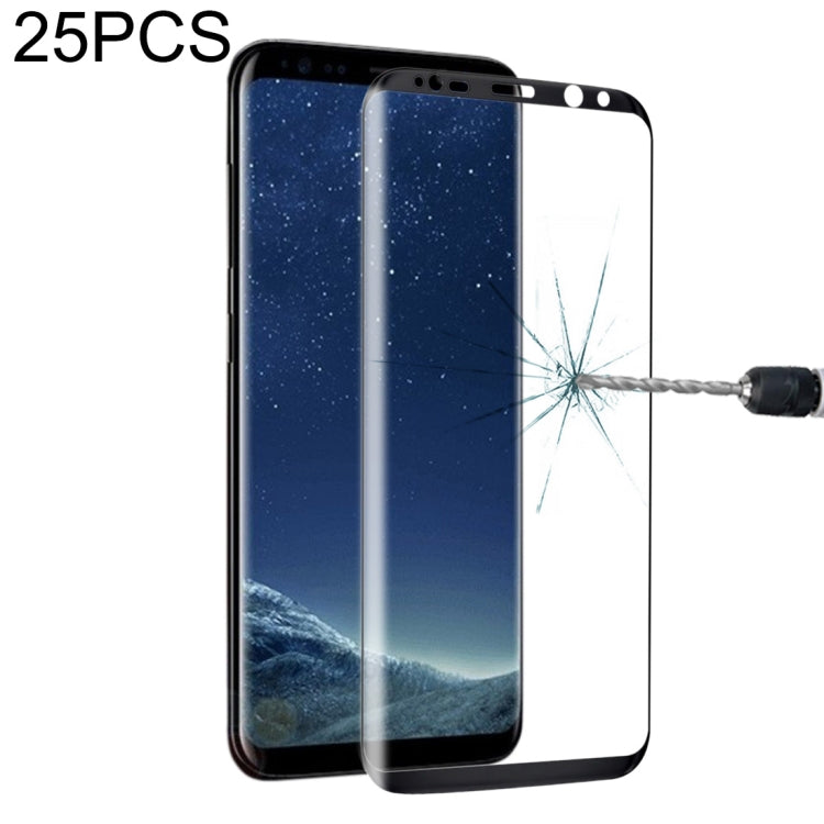 25 PCS Full Screen Tempered Glass Screen Protector For Galaxy S8 / G9500