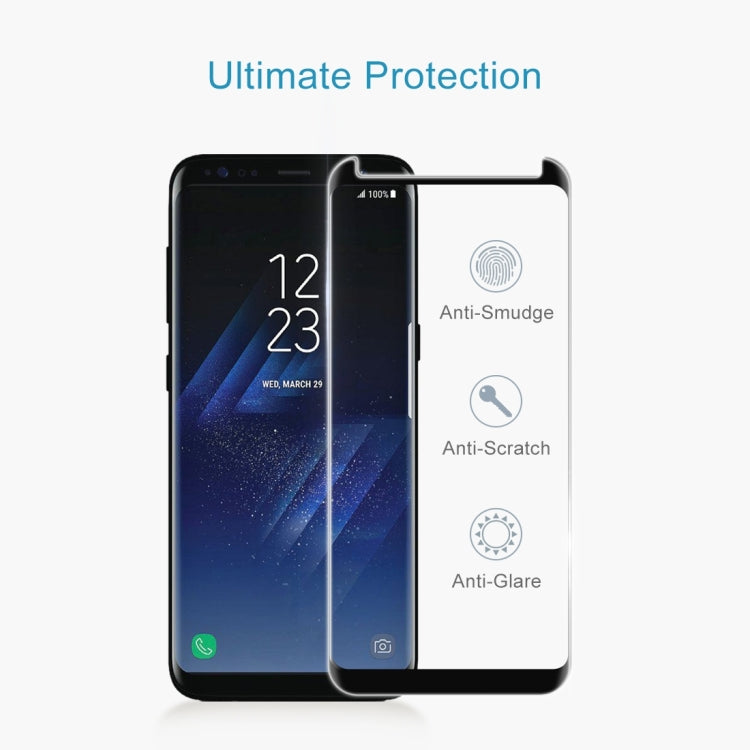 25 PCS For Galaxy S8 Plus / G955 0.26mm 9H Surface Hardness 3D Explosion-proof Non-full Edge Glue Screen Curved Case Friendly Tempered Glass Film, For Galaxy S8 Plus / G955