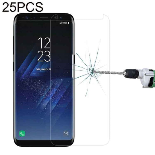 25 PCS For Galaxy S8 Plus / G955 0.26mm 9H Surface Hardness 3D Explosion-proof Non-full Edge Glue Screen Curved Case Friendly Tempered Glass Film