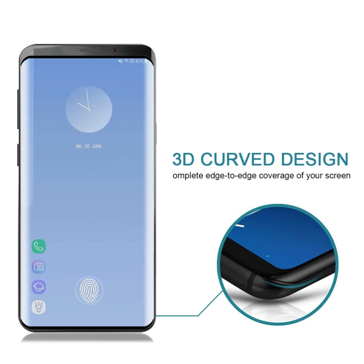 25 PCS For Galaxy S10 Plus 0.3mm 9H 3D Full Screen Tempered Glass Film, Screen Fingerprint Unlocking is Supported