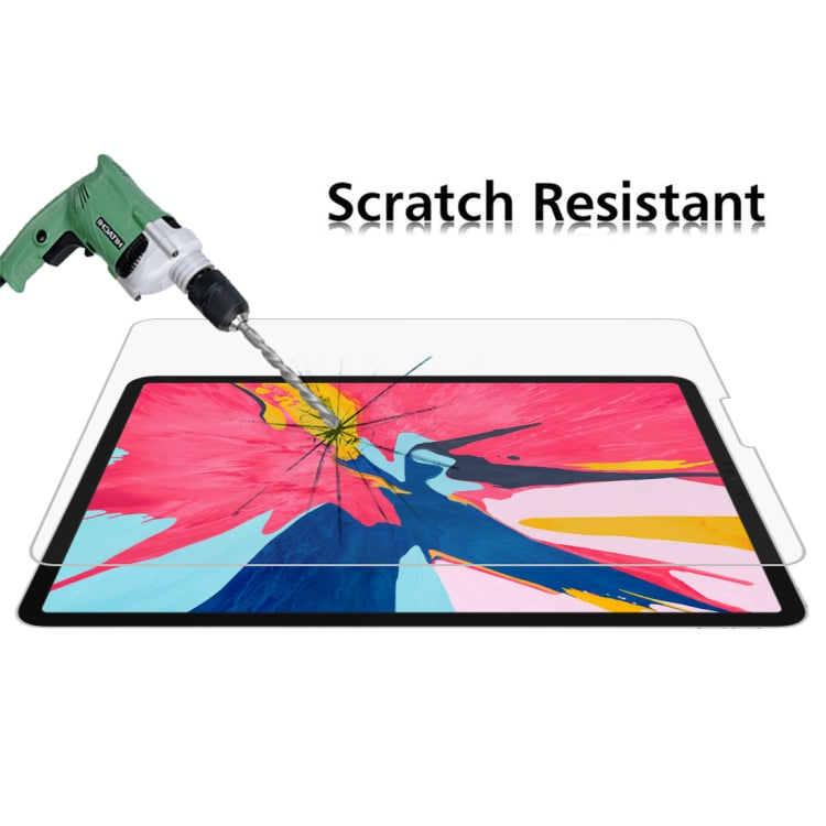 2 PCS 0.26mm 9H Surface Hardness Straight Edge Explosion-proof Tempered Glass Film for iPad Pro 12.9 2018/2020/2021/2022