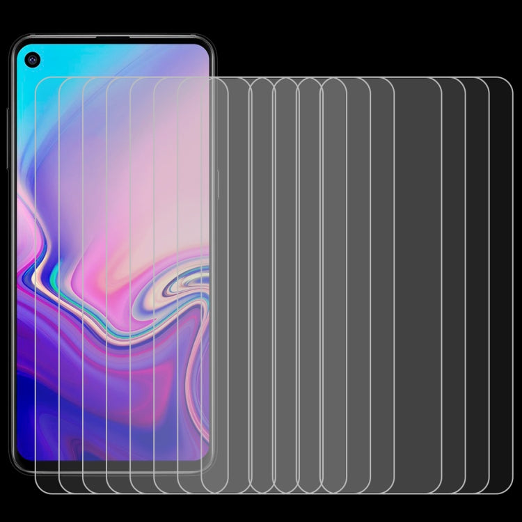 10 PCS 0.26mm 9H 2.5D Explosion-proof Tempered Glass Film for Galaxy A8s