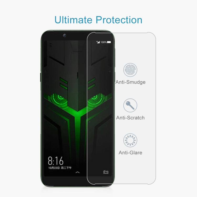 Película de vidrio templado a prueba de explosiones 9H 2.5D de 0,26 mm para Xiaomi Black Shark Helo