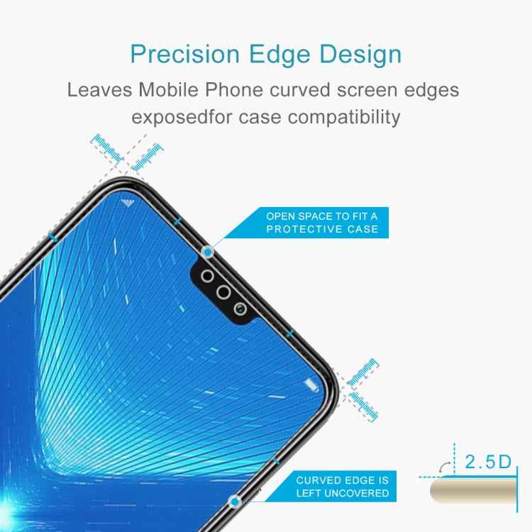 100 PCS 0.26mm 9H 2.5D Explosion-proof Tempered Glass Film for Huawei Honor 8X