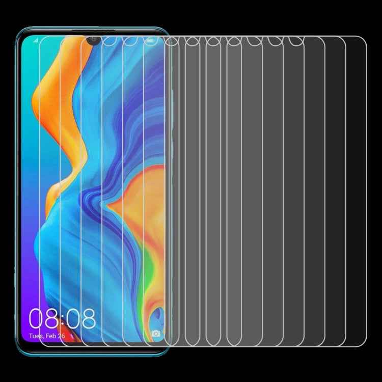 100 PCS 0.26mm 9H 2.5D Tempered Glass Film for Huawei P30 Lite
