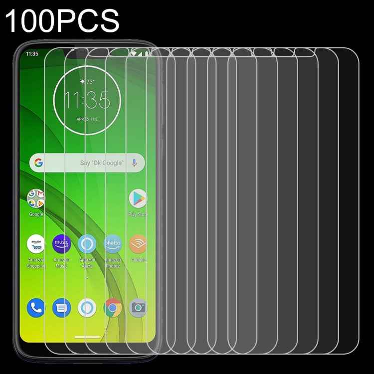 100 PCS 0.26mm 9H 2.5D Tempered Glass Film for Motorola Moto G7 Power