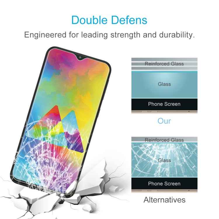 100 PCS 0.26mm 9H 2.5D Tempered Glass Film for Galaxy M20