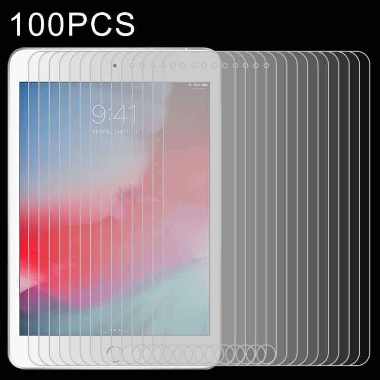 100 PCS 0.4mm 9H Surface Hardness Explosion-proof Tempered Glass Film for iPad mini 2019