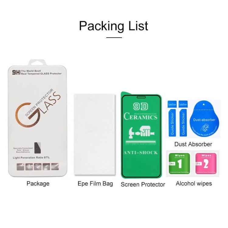 For iPhone XS Max / 11 Pro Max 2.5D Full Glue Full Cover Ceramics Film