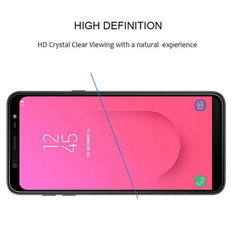 Full Glue Full Cover Screen Protector Tempered Glass film for Galaxy J8 (2018)