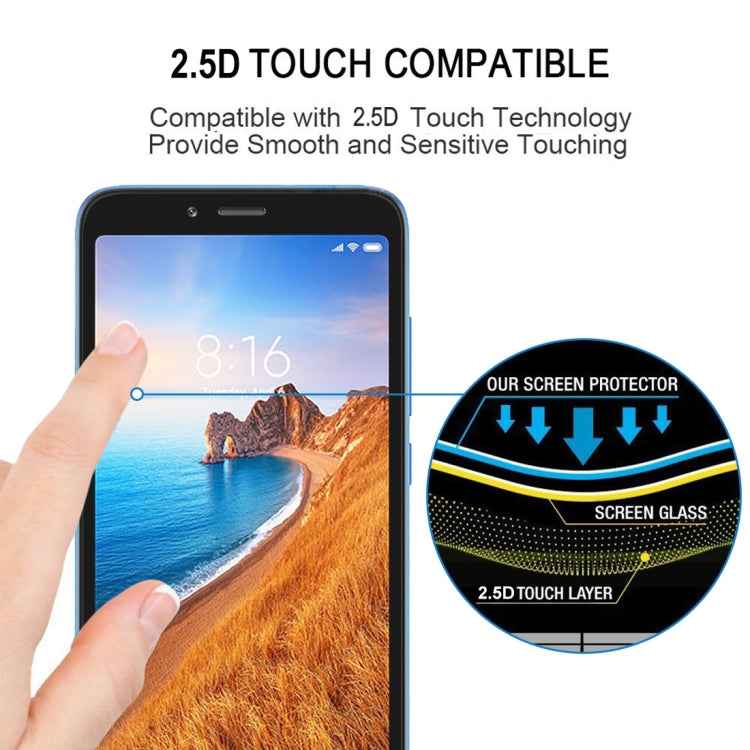 25 PCS Full Glue Full Cover Screen Protector Tempered Glass film for Xiaomi Redmi 6 & 6A
