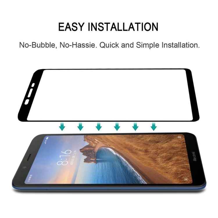 Full Glue Full Cover Screen Protector Tempered Glass film for Xiaomi Redmi 7A