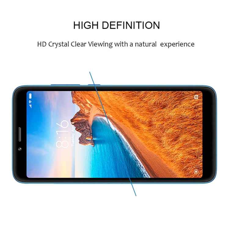 25 PCS Full Glue Full Cover Screen Protector Tempered Glass film for Xiaomi Redmi 7A