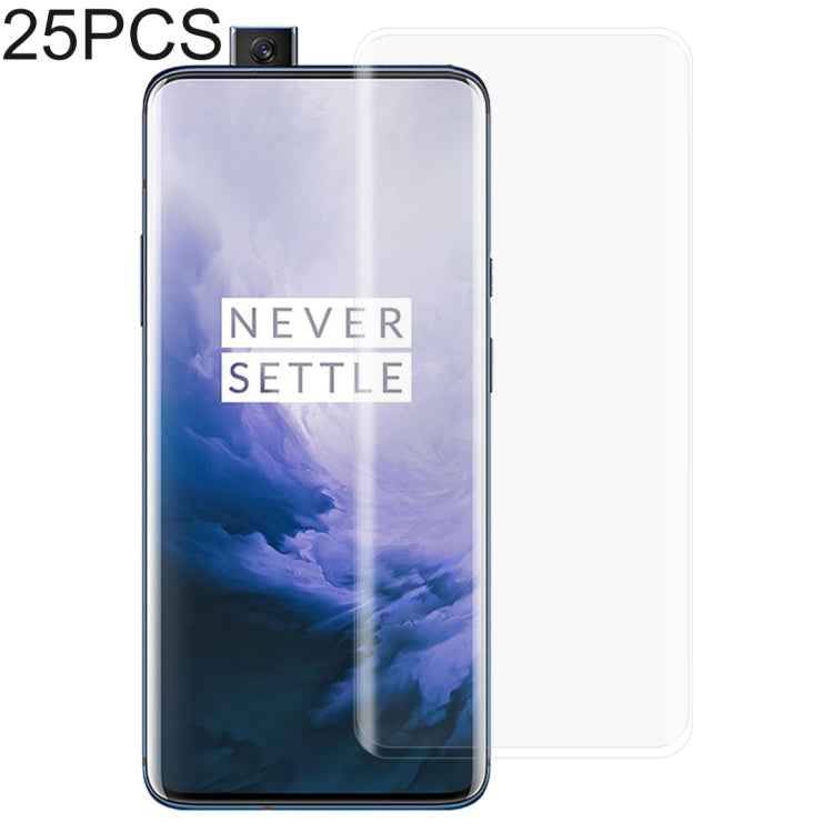 25 PCS 3D Curved Edge Full Screen Tempered Glass Film for OnePlus 7 Pro