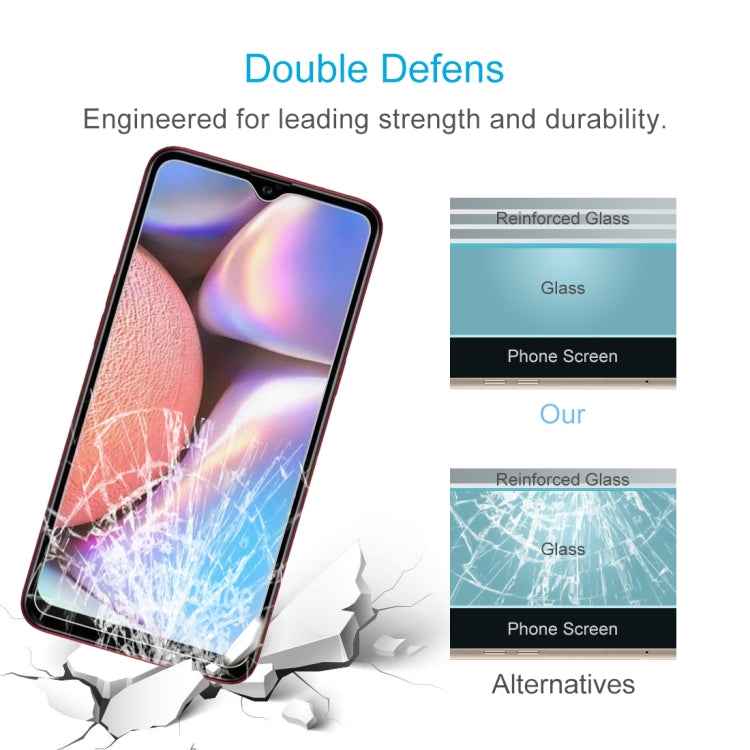 50 PCS 0.26mm 9H 2.5D Tempered Glass Film for Galaxy A10s