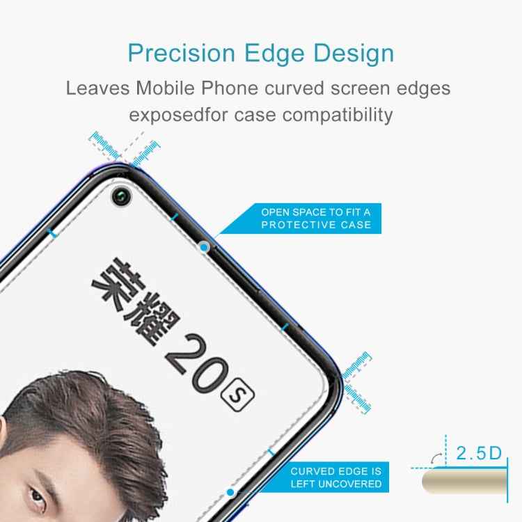 For Huawei Honor 20s 10 PCS 0.26mm 9H 2.5D Tempered Glass Film