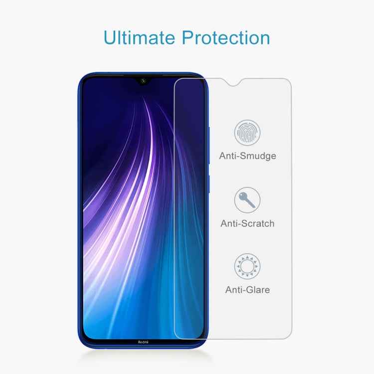 For Xiaomi Redmi Note 8 2021 / Redmi Note 8 50 PCS 0.26mm 9H 2.5D Tempered Glass Film