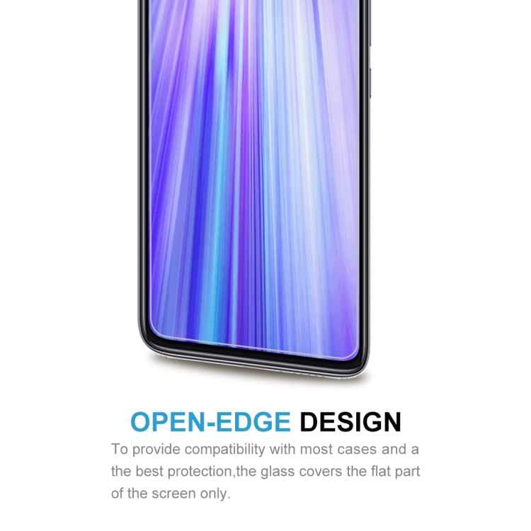 For Xiaomi Redmi Note 8 Pro 50 PCS 0.26mm 9H 2.5D Tempered Glass Film