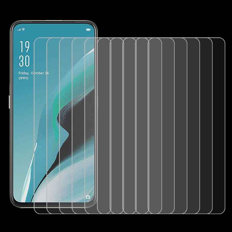 For OPPO Reno 2F 10 PCS 0.26mm 9H 2.5D Tempered Glass Film
