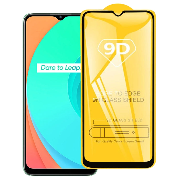 For Realme C11 / vivo Y56 9D Full Glue Full Screen Tempered Glass Film, For Realme C11 / vivo Y56