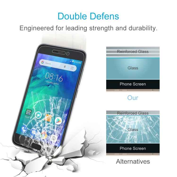100 PCS 0.26mm 9H 2.5D Tempered Glass Film for Xiaomi Redmi Go