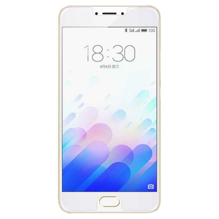 100 PCS for Meizu M3 Note / Meilan Note 3 0.26mm 9H Surface Hardness 2.5D Explosion-proof Tempered Glass Screen Film