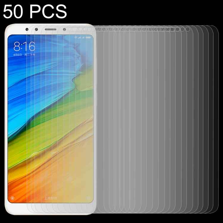 50 PCS for Xiaomi Redmi 5 0.26mm 9H Surface Hardness 2.5D Explosion-proof Tempered Glass Screen Film, No Retail Package