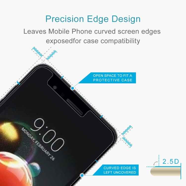 For LG K8 (2018) 0.26mm 9H Surface Hardness 2.5D Explosion-proof Tempered Glass Screen Film