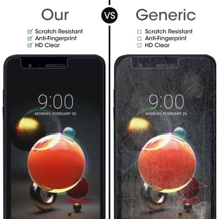 For LG K8 (2018) 0.26mm 9H Surface Hardness 2.5D Explosion-proof Tempered Glass Screen Film