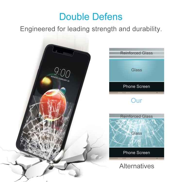 For LG K8 (2018) 0.26mm 9H Surface Hardness 2.5D Explosion-proof Tempered Glass Screen Film
