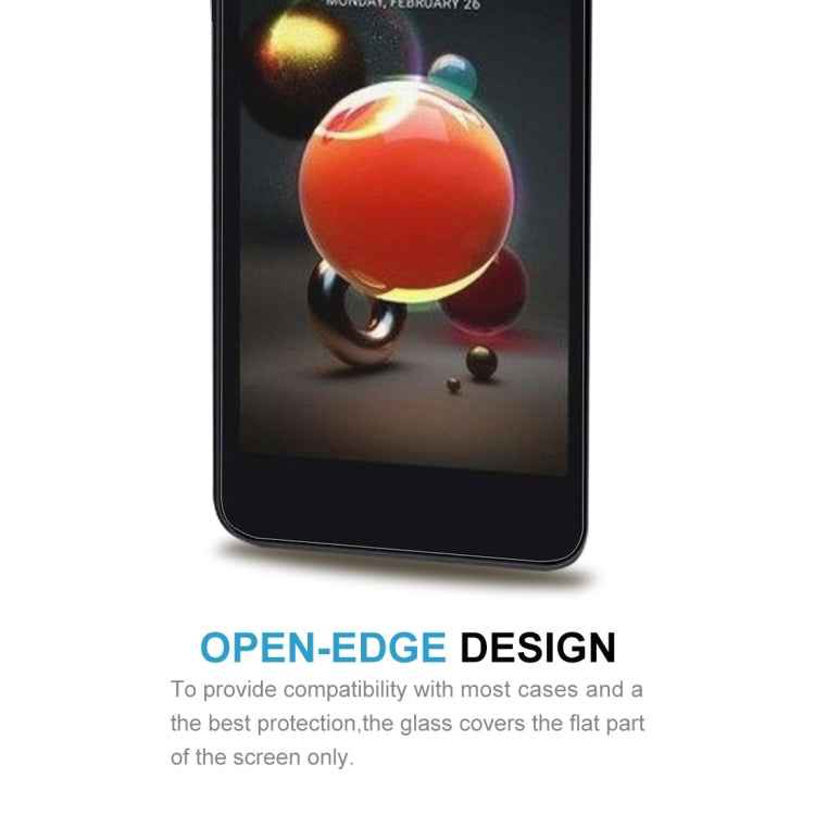 For LG K8 (2018) 0.26mm 9H Surface Hardness 2.5D Explosion-proof Tempered Glass Screen Film