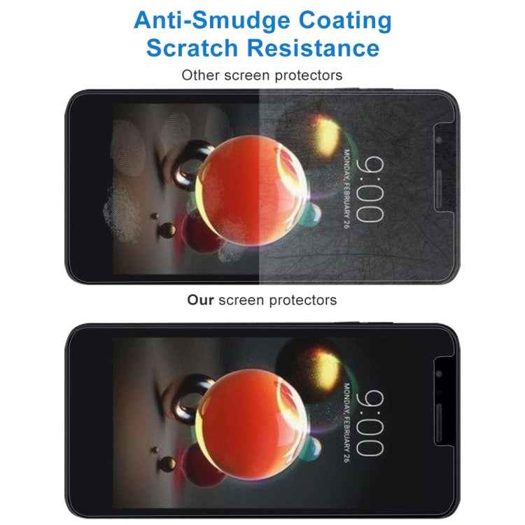 For LG K8 (2018) 0.26mm 9H Surface Hardness 2.5D Explosion-proof Tempered Glass Screen Film