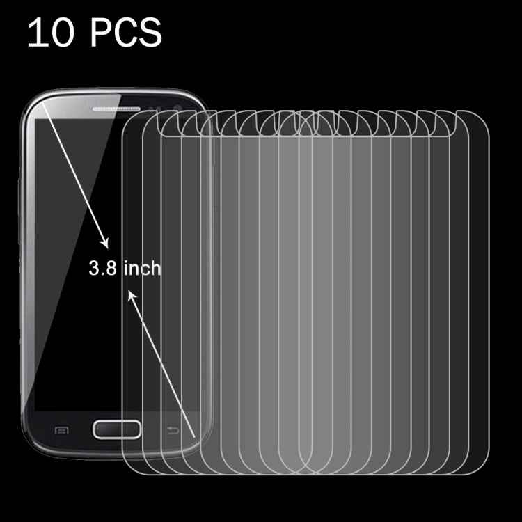 10 PCS 3.8 inch Mobile Phone 0.26mm 9H Surface Hardness 2.5D Explosion-proof Tempered Glass Screen Film