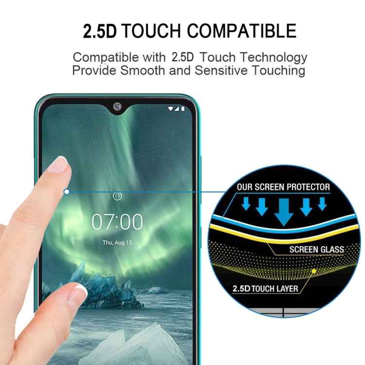 For Nokia 7.2 Full Glue Full Cover Screen Protector Tempered Glass film