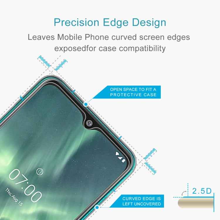 For Nokia 7.2 2.5D Non-Full Screen Tempered Glass Film