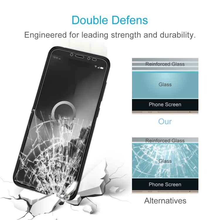 For Alcatel 1S (2019) 2.5D Non-Full Screen Tempered Glass Film
