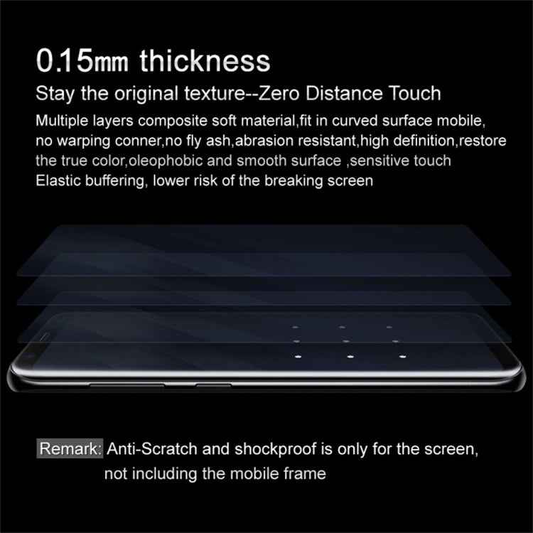 2 PCS IMAK 0.15mm Curved Full Screen Protector Hydrogel Film Front Protector for Sony Xperia 10