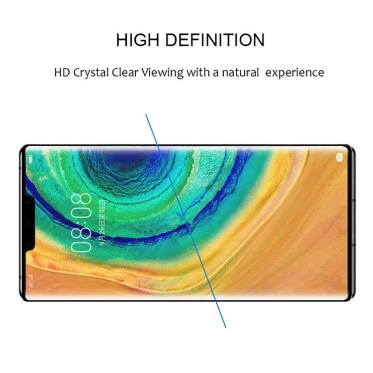 Full Cover Screen Curved Protector Tempered Glass Film for Huawei Mate 30 Pro, For Huawei Mate 30 Pro