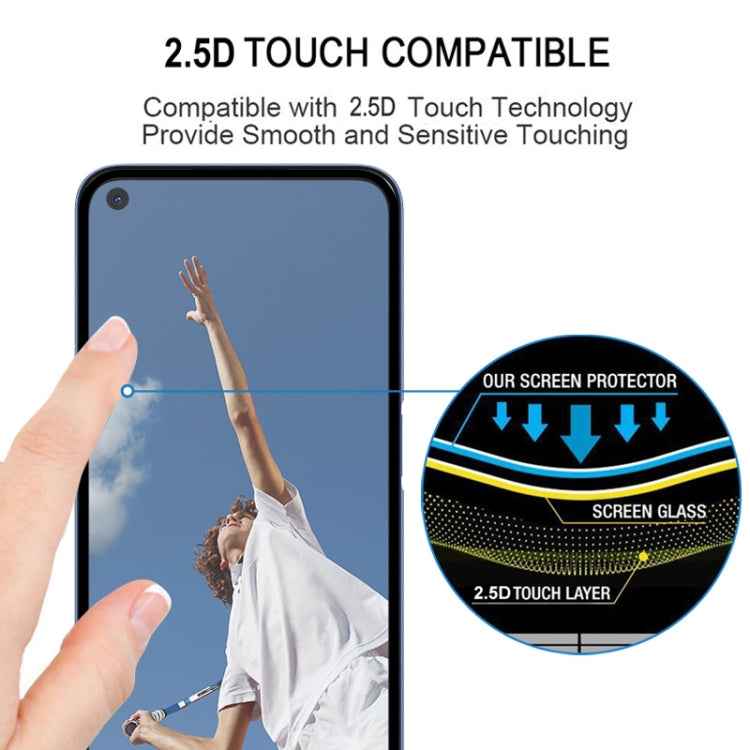 For OPPO A52 Full Glue Full Screen Tempered Glass Film