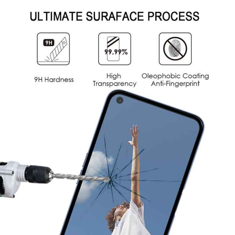 For OPPO A52 Full Glue Full Screen Tempered Glass Film
